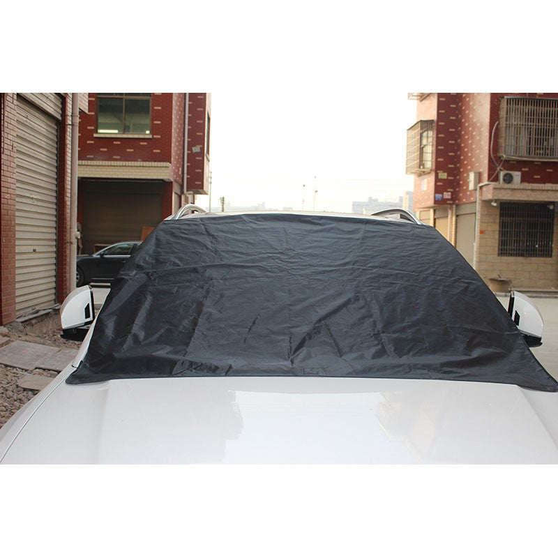 Windshield cover features