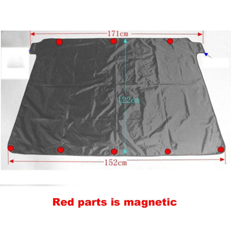 Windshield cover in use