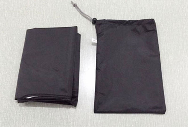 Windshield cover folded