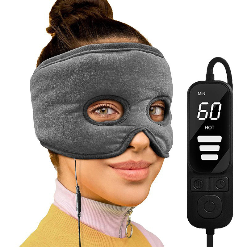 SteamGlow heated eye mask gray