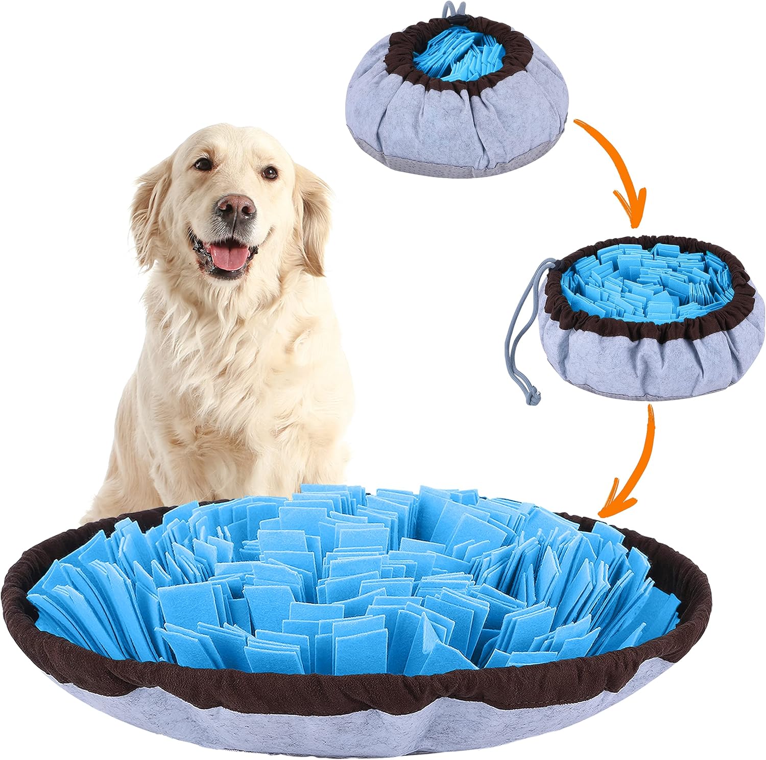 Snuffle Mat in use